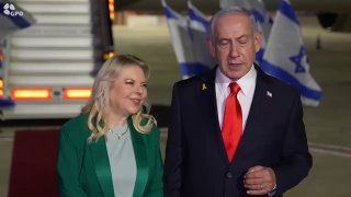 ראש הממשלה בנימין נתניהו לפני המראתו לביקור מדיני בארה״ב, שם...