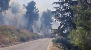 שריפות בצפון בעקבות מתקפת חיזבאללה: ...