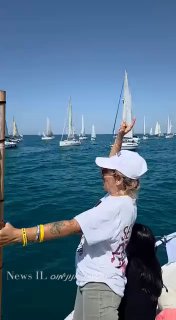 טל גלבוע המדהימה עם הנסיך הירוק במשט תמיכה בישראל ...