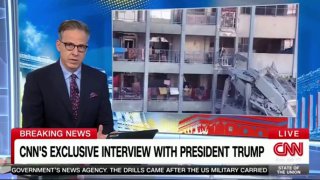 הנשיא טראמפ בריאיון כתוב למגיש ה-CNN בתגובה לשאלה מה יקרה אם...