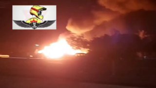 שריפה גדולה בנתיבות ליד קבר הבבא סאלי...