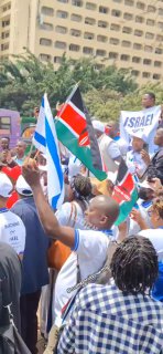 עוד מהעצרת👆 אתמול (7.10) למען ישראל בניירובי בירת קניה....