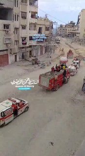 שיירות שמחה בצפון הרצועה בעקבות הפסקת האש ...