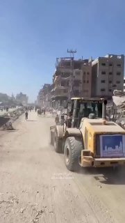 בעיר עזה מתחילים לפנות את ההריסות ...