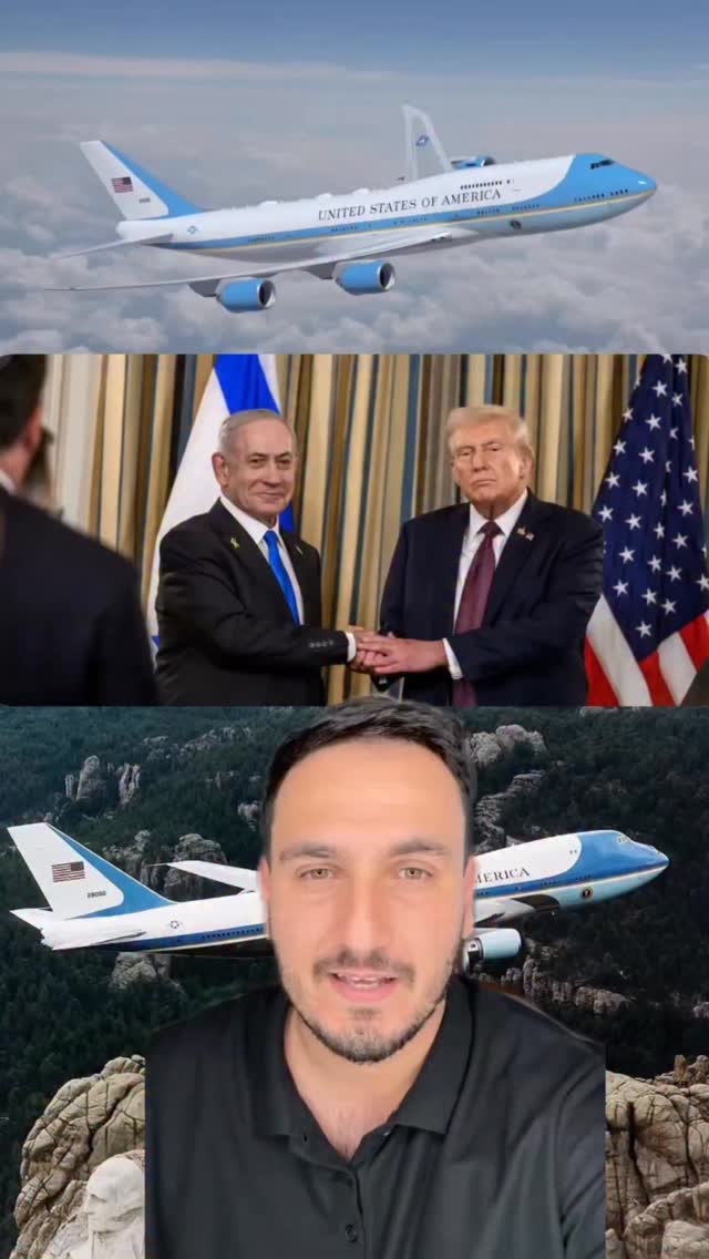 המטוס של נשיא ארצות הברית האייר פורס וואן air force one של דונלד...