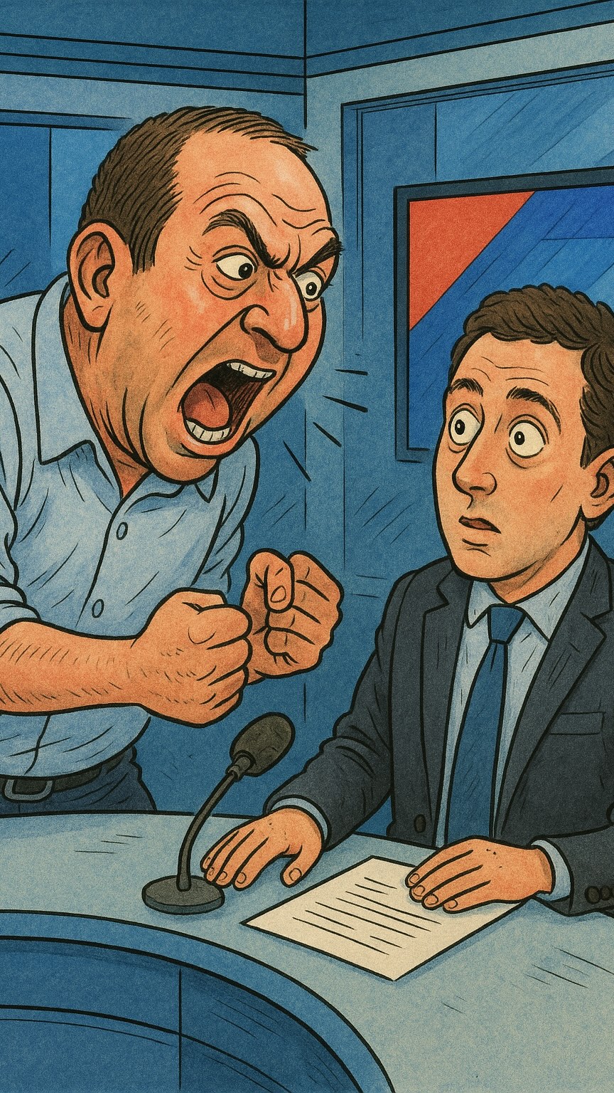 ⁨הוויכוח החל כאשר אייל ברקוביץ’ התייחס באופן בוטה למתרחש...