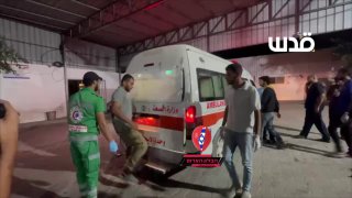 מספר פצועים הגיעו לבית החולים שיפא בעיר עזה כתוצאה מתקיפת בית...