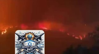 מספר מוקדי שריפה גדולים שעדין מתפשטים בדרום לבנון עקב תקיפות...