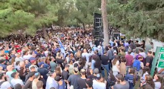 אלפים בהלוויה של גולדין. צילום - אפרת ספרן...