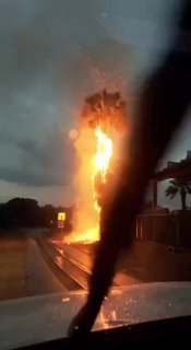 ברק פגע בקיבוץ גשר הלילה ...