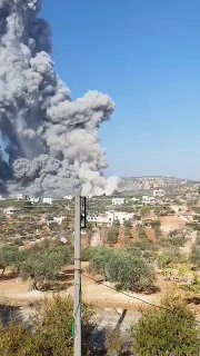 פיצוץ עוצמתי בעיר אידליב, סוריה...
