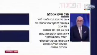 הפרגוד: הרב חיים אמסלם שמתמודד לתפקיד הרב הראשי של תל אביב...