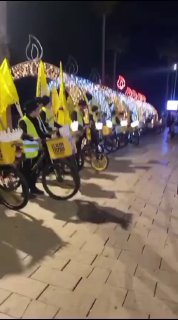 שיירת האור של חנוכה בטיילת...