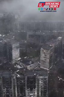 כך נראיית העיר קונסטנטינובקה שבמחוז דונצק אוקראינה כחלק...