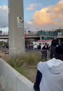 תיעוד: שוטר מג"ב סוטר למפגין חרדי 