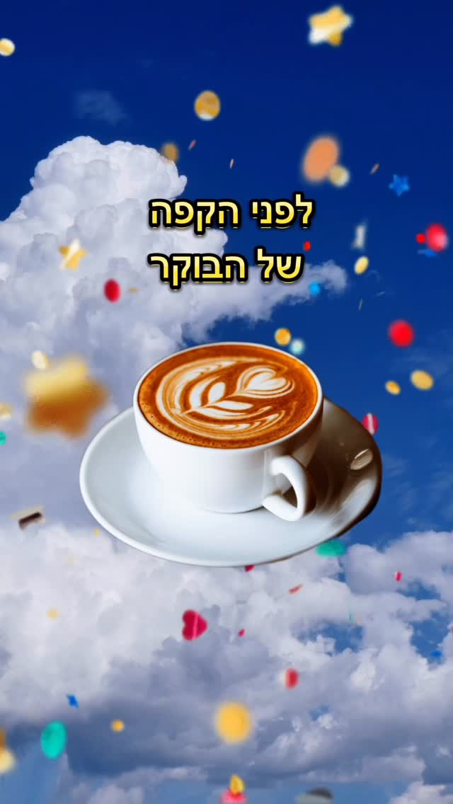 שיר רנדומלי - הקפה של הבוקר...