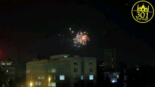 חוגגים את השנה האזרחית החדשה בעיר הנמל טרטוס שבמערב סוריה....