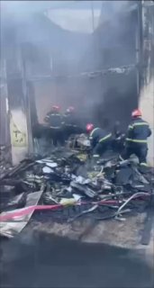 המפגינים באיראן שרפו חנות של איש בסיג׳ 