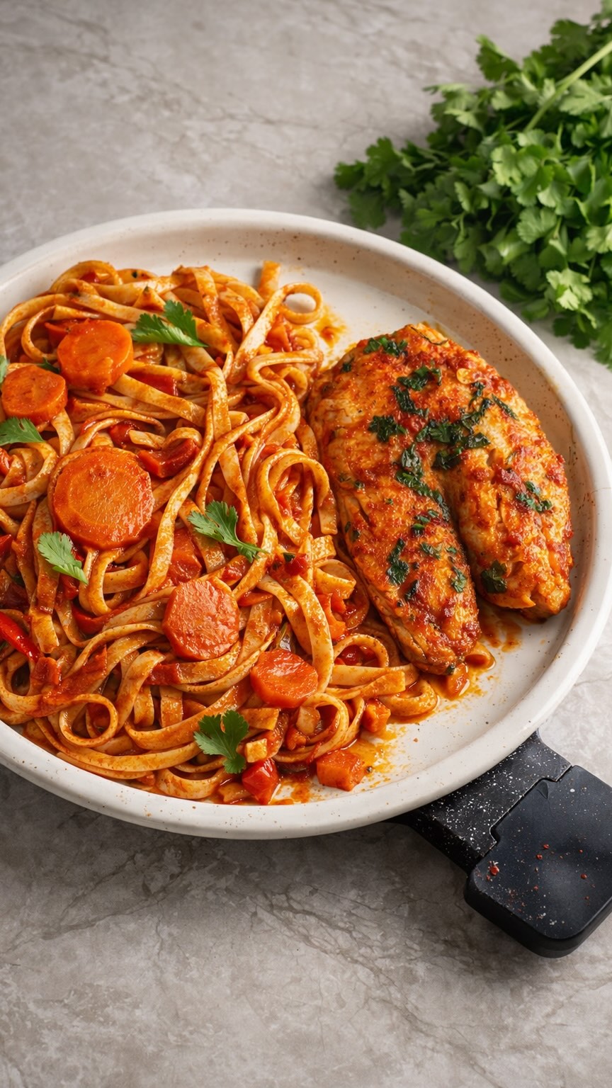 ⁨פסטה ברוטב דג מרוקאי🤤🍲 הלוואי שיכלתי להזמין את כולכם...