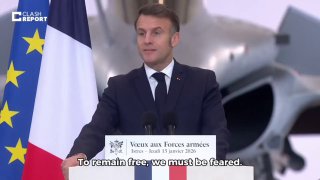 "בעולם אכזרי צריך לפעול בכוח" 👊 🇫🇷נשיא צרפת מקרון במסר...