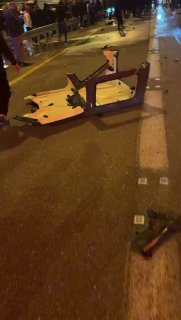 הגג של הרכב עף כמה מטרים מעוצמת הפיצוץ...