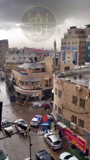 טול כרם כעת - גשמים כבדים בעיר....