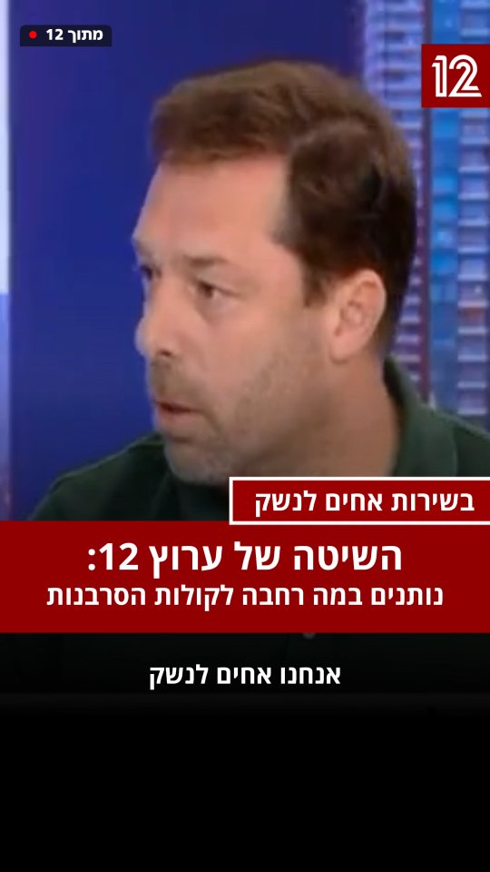 בשירות אחים לנשק: ערוץ 12 מהדהד את תופעת הסרבנות לפני המלחמה...
