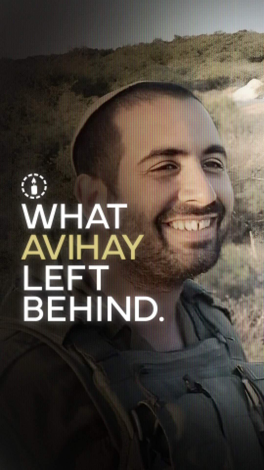 אביחי, אב, בעל ואח מסור, נענה לקריאה ב-7 באוקטובר והשאיר הכל כדי...