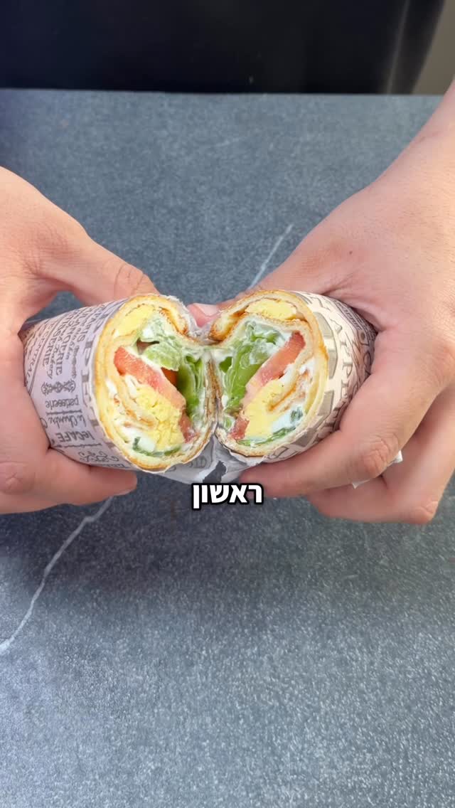 לאפה קוטג׳ חלבון 🤤...