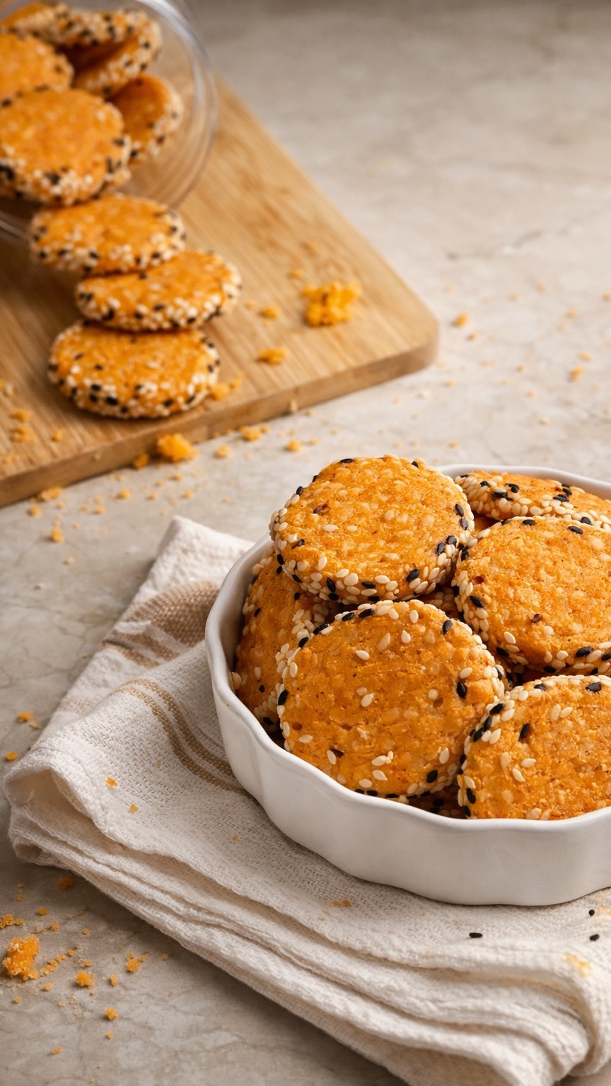 קרקר צ׳דר שמכינים בבית 🤤...