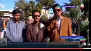 במקביל: קריאת "מוות לח'אמנאי" מפי כתב בשידור חי בטלויזיה...