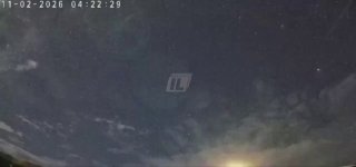 מטאור צולם מעל האי הדרומי של ניו זילנד...