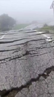 שיטפונות חזקים גרמו לנזקים בכבישים בצפון מרוקו...