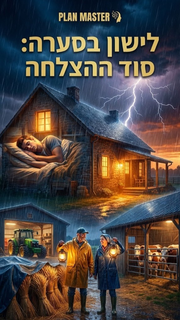 היכולת "לישון בסערה" היא לא עניין של מזל, אלא תוצאה של הכנה...