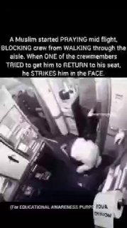 נקלט בעדשה: נוסע מוסלמי החליט לפרוס שטיח תפילה באמצע המטוס...