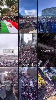 מאות אלפים בכל רחבי העולם - לחיסול המשטר הנאצי איסלאמיסטי...