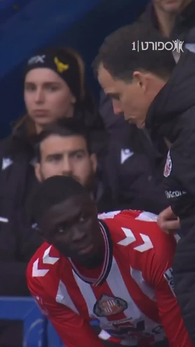 טאבי עלה להופעת הבכורה שלו בסנדרלנד בגביע האנגלי🤩...