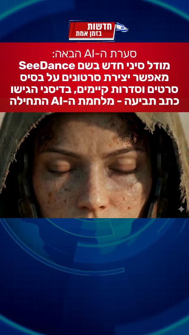 סערת ה-AI הבאה: מודל סיני חדש בשם SeeDance מאפשר יצירת סרטונים על...