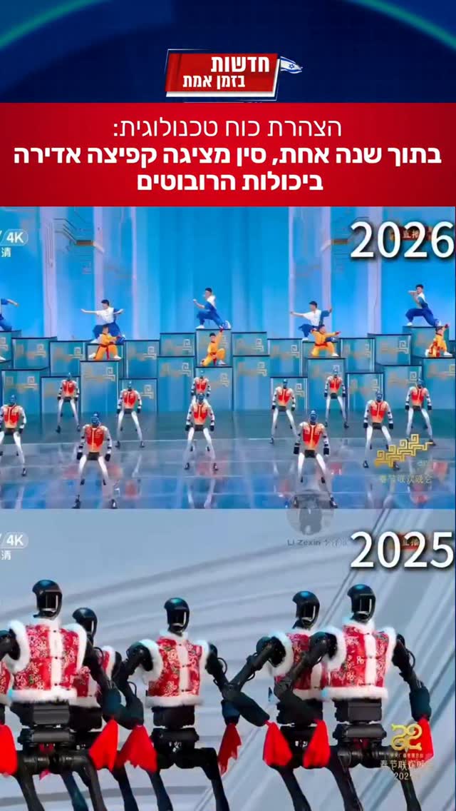 הרובוטים הסיניים מתקדמים בקצב שיא - האם הם יגיעו בקרוב גם לשדה...
