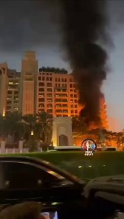 פגיעה במלון בדובאי...