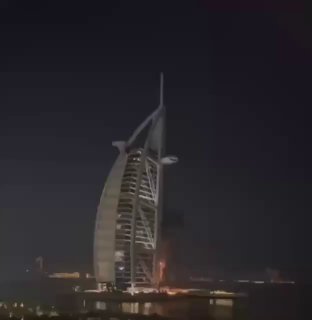 מלון ברג' אלערב בדובאי נפגע מתקיפה איראנית...