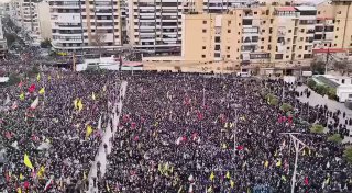 חיזבאללה בפרברי ביירות הדרומיים כואבים את חיסול חמינאי....