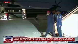 טראמפ נחת בוושינגטון...