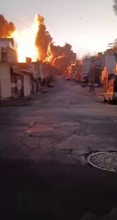 תיעוד מרשים: תקיפה עוצמתית הבוקר במערב איראן....