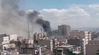 תיעוד מטורף: חגורת אש בלב טהרן...