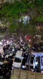 ריקודים סוערים במקום נפילת הרסיס בגני הדר, פתח תקווה...