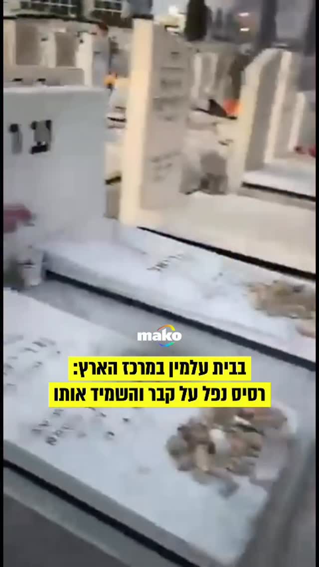 בבית עלמין במרכז הארץ:...