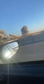 ⚡️רגע בו התקיפה אווירית כבדה על מחסן תחמושת באיזור התחנת...