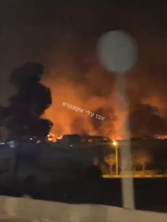 מחסני האמל"ח באזור ווארדאוורד👆 מערבית לטהרן עדיין עולים באש...