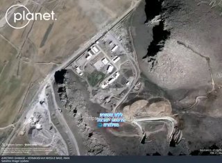 בסיס הטילים האיראני בכרמאנשאה נמחק, לפי תמונת הלווין...